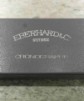 Eberhard & Co. grande scatola depoca in pelle grigia per orologio chrono New Old Stock